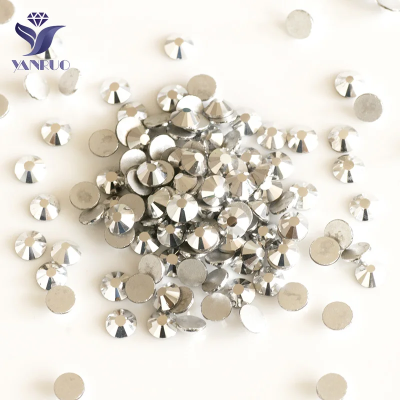 YANRUO 2058NoHF Labrador Flatback Rhinesones DMC Rhinestones non Hot Fix Strass Cristal Loose Rhinestones Crystal For Clothing