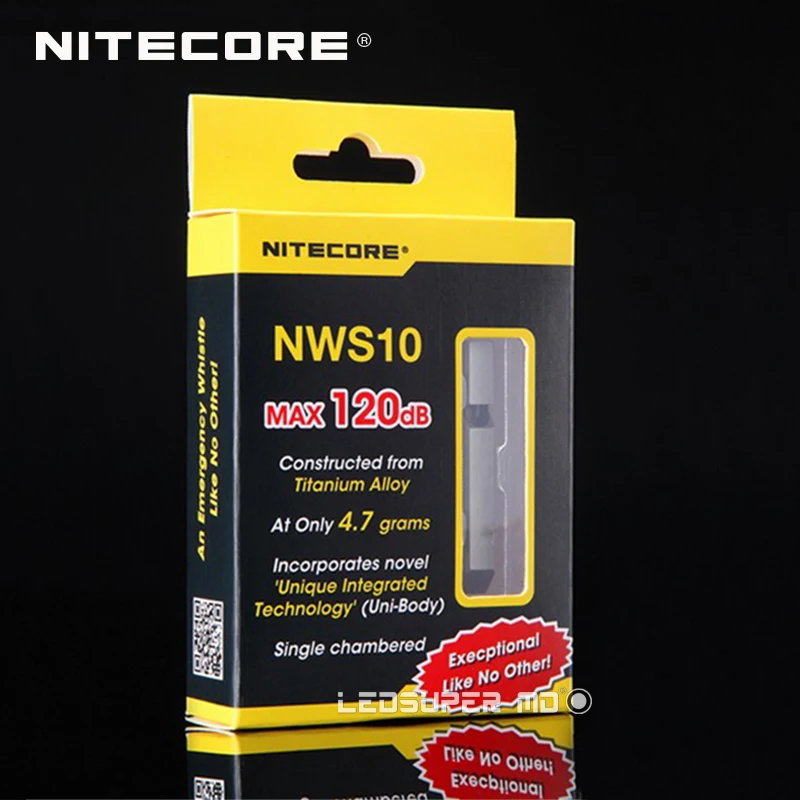 Nitecore NWS10 Attractive, Durable and Portable Outdoor Emergency Whistle