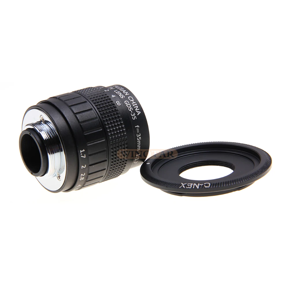 FUJIAN 35mm F1.7 CCTV TV Movie lens+C Mount+Macro ring for Sony E Mount Nex-6 Nex-7 Nex-5R A3500 A6300 A6100 A6400 A6500 A5100