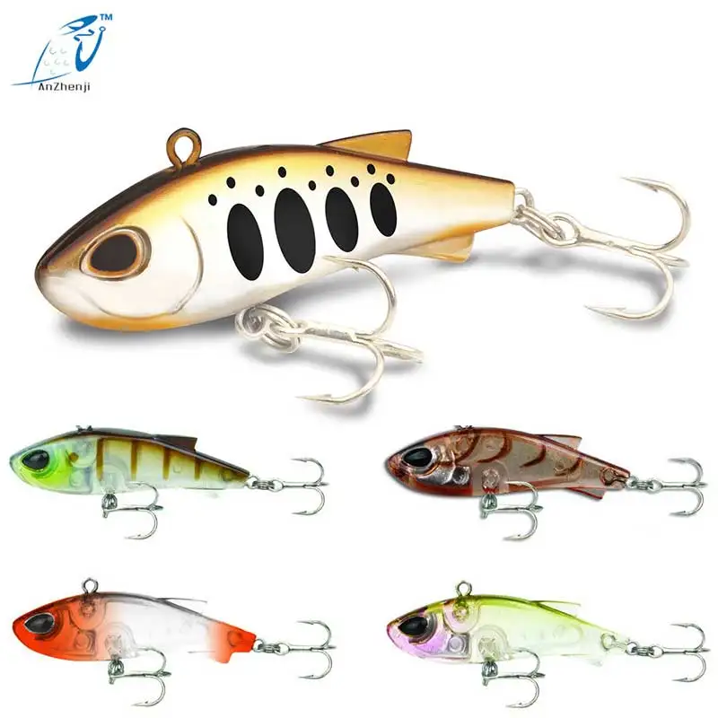 

ANZHENJI 5 Picslot 4CM 3.5G Vib Fishing Lure Five Crank Colors v058 Ocean Boat Fishing Five Colors Fake Lure Artificial Bait
