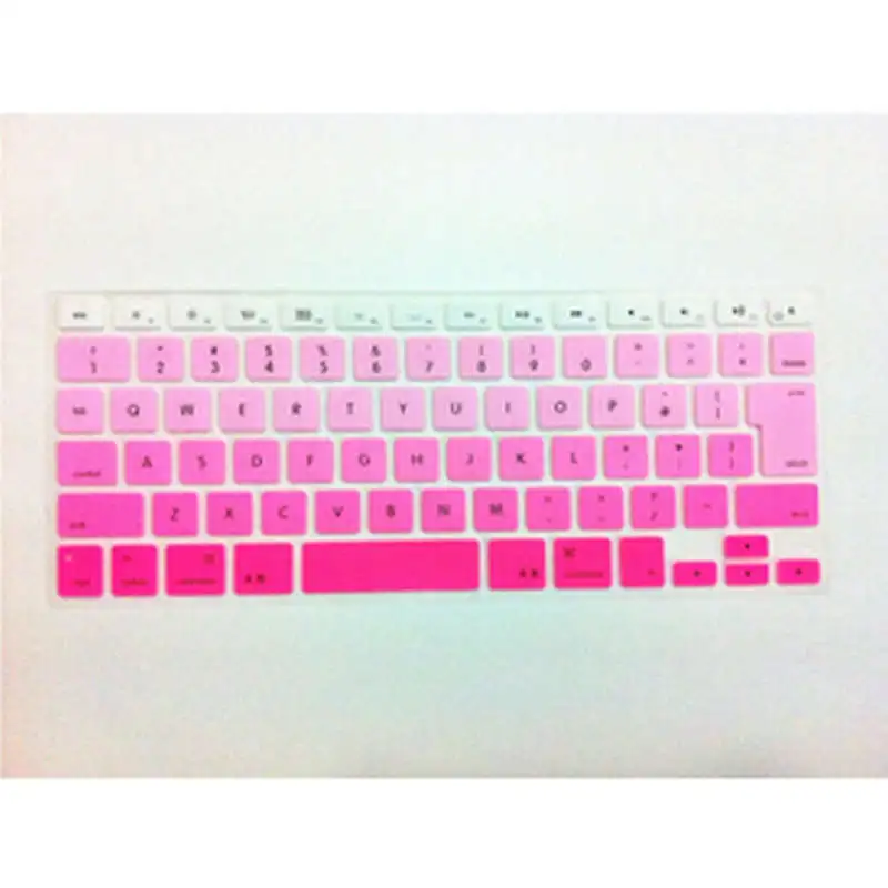 

Rainbow Japanese JP keyboard Color English Keyboard Cover Skin Protector For Apple MacBook Air Pro Retina 13 15 17 for Mac Air