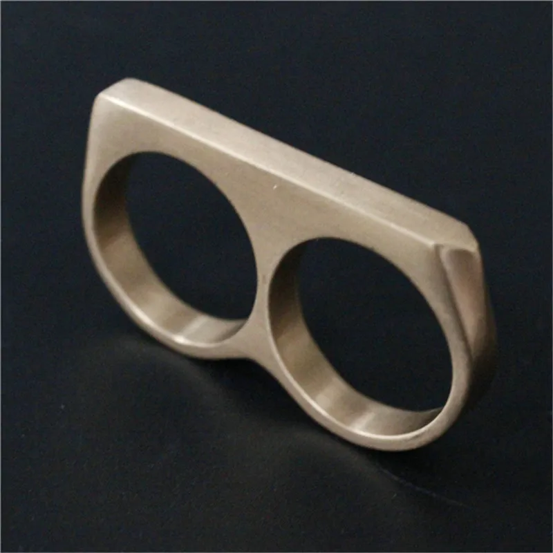 Support Dropship 4 Color Double Ring 316L Stainless Steel Cool Fashion Punk Style Newest Design Ring