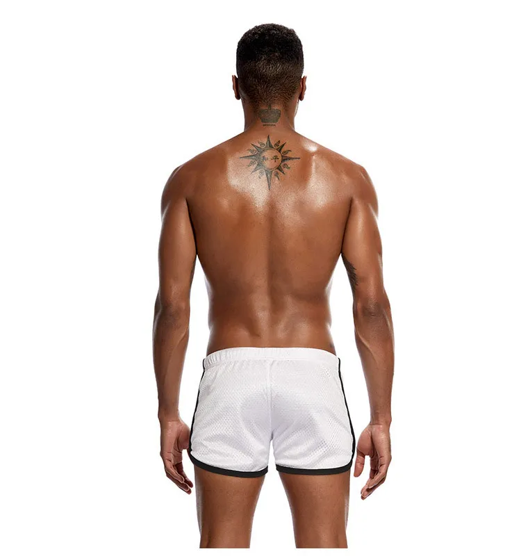Shorts Men Fashion Classic Solid Mesh Men\'s Shorts Fast Dry Retailer Men\'s Trunks  Summer Elastic Waist Mens Shorts