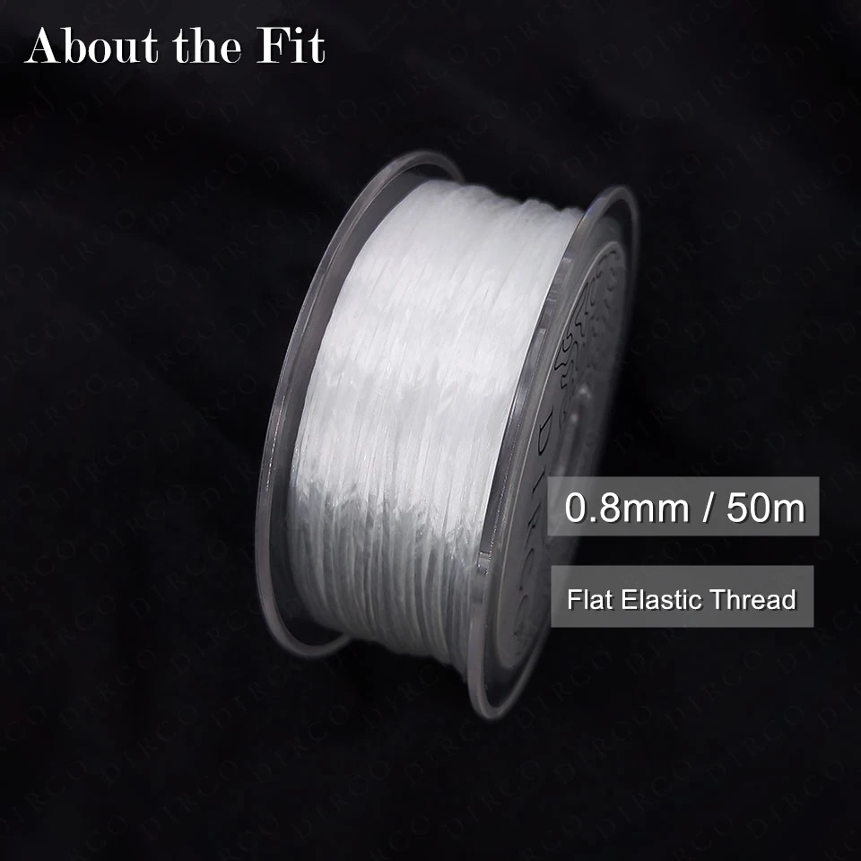 

About the Fit 0.8mm 500M Flat Crystal Elastic Threads Stretch Cord Jewelry Accessories Beading String HandCrafts Lacing Findings