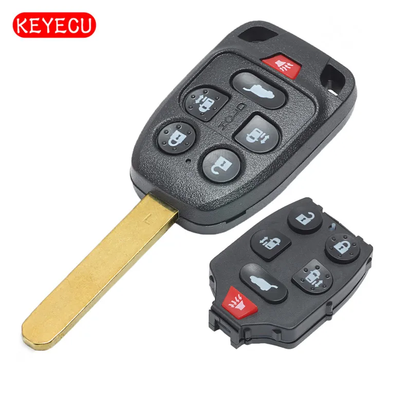 KEYECU N5F-A04TAA 313.8MHz Remote Key 6 Button Fob for 2011 2012 2013 2014 Honda Odyssey