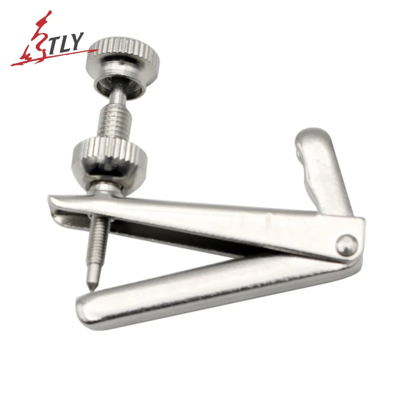 4pcs/set Cello Silver Fine Tuner Copper Nickel Alloy Cello String Hook 4/4 Size Cello Accessories