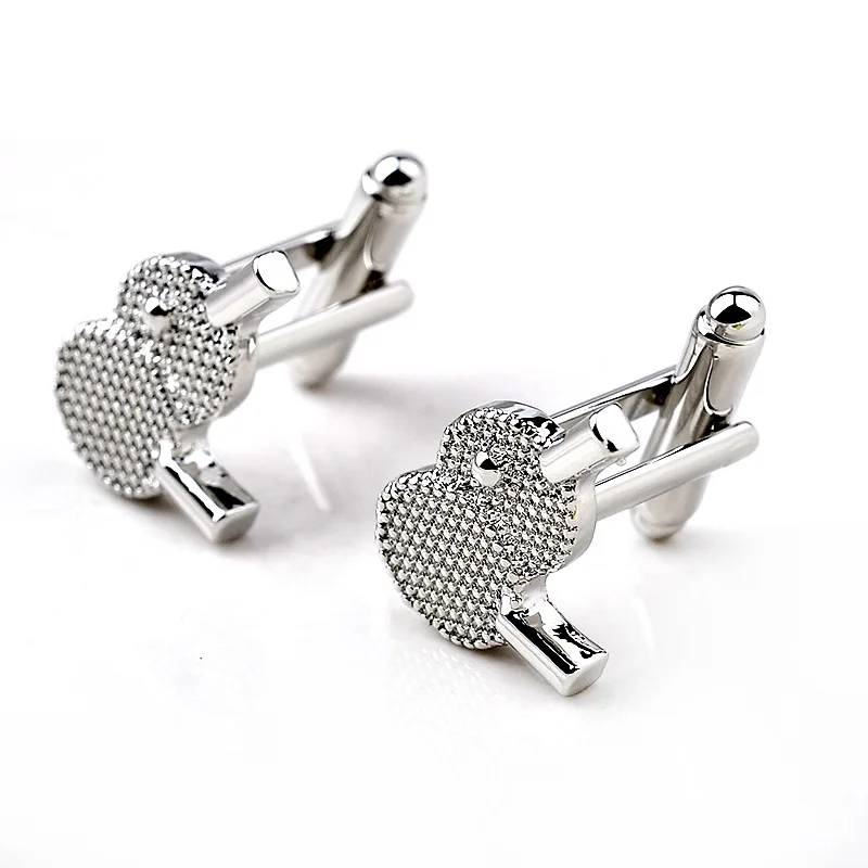 New Luxury Birthday Gifts Brand Cuff Button French Cufflinks For Men Table Tennis Shirt Racket Ping Pong Sport Cuff Button