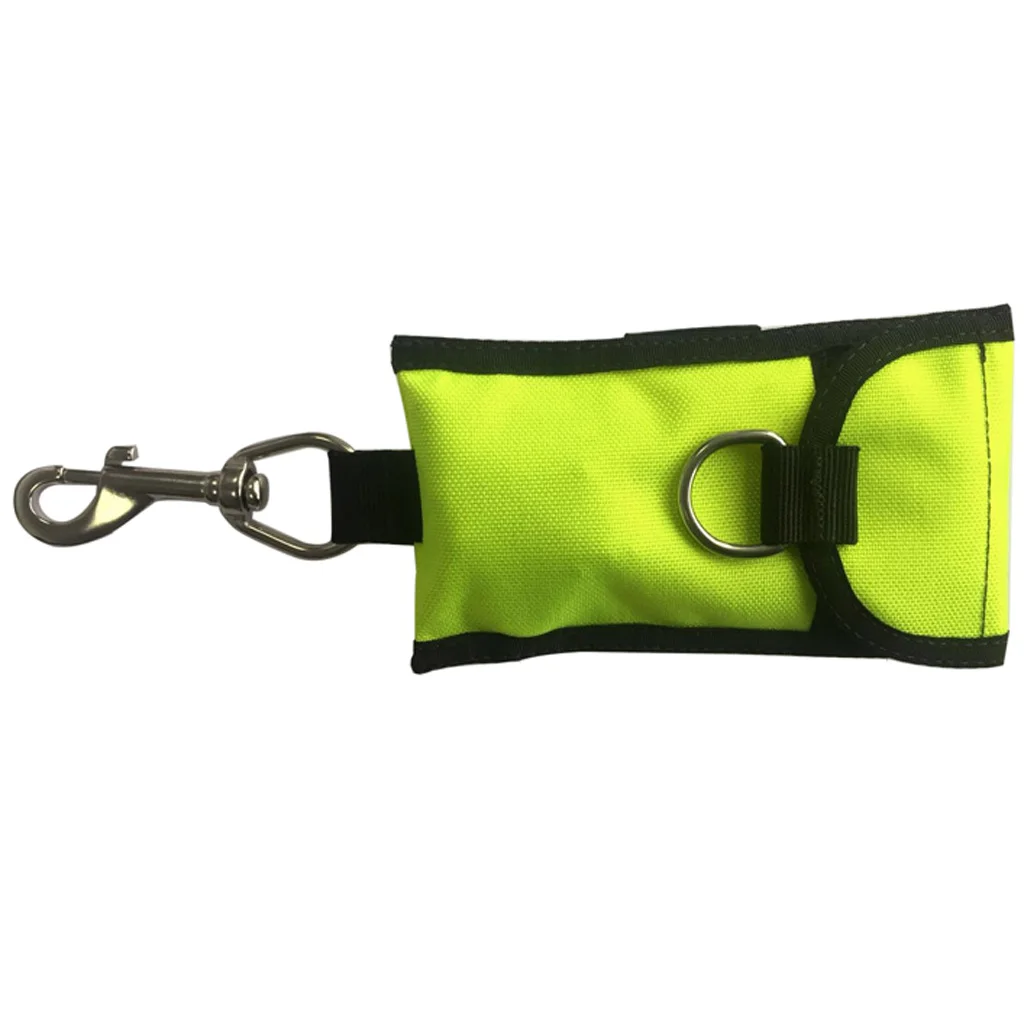 Scuba Diving Single Reef Drift Hook Webbing Bolt Clip & Storage Bag Scuba Cave Diving Current Bolt Snap Single Hook
