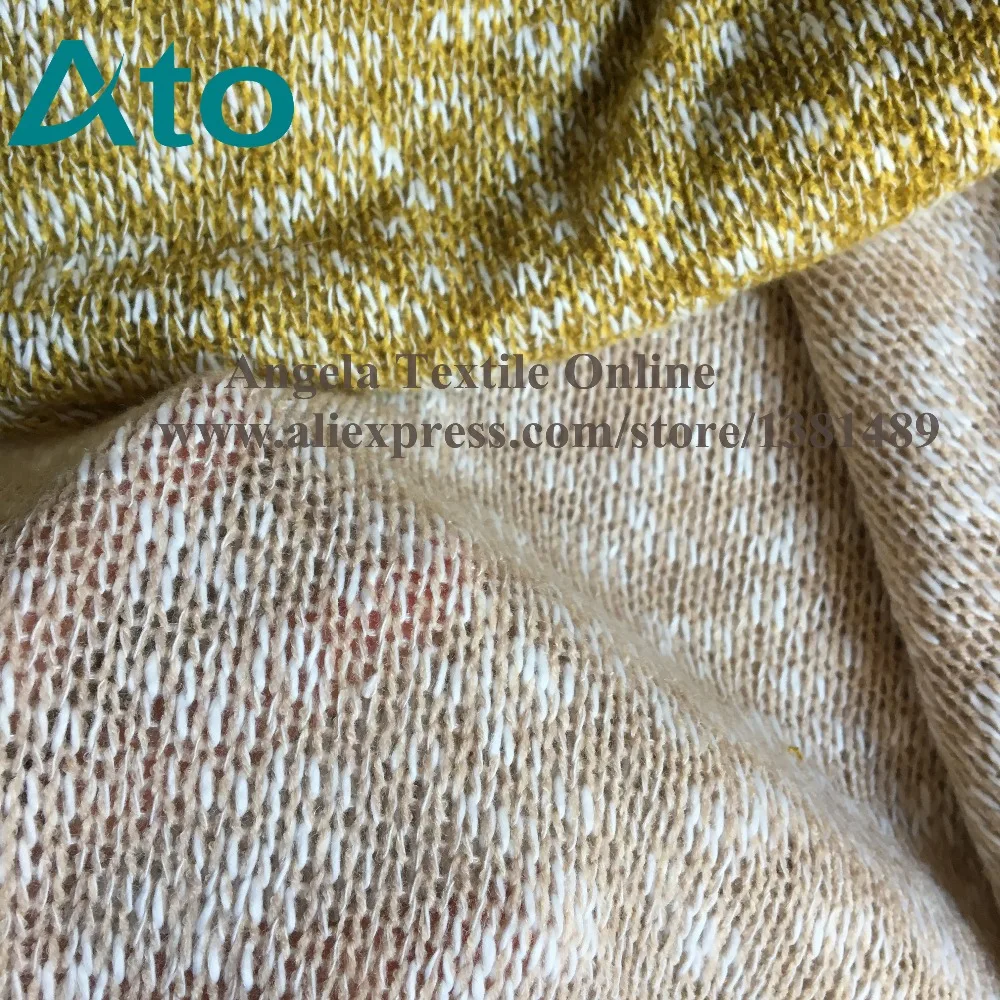 

Wholesale Knitted Fabrics soft stretchy bonded Jacquard knit Modacrylic / Cotton fabrics