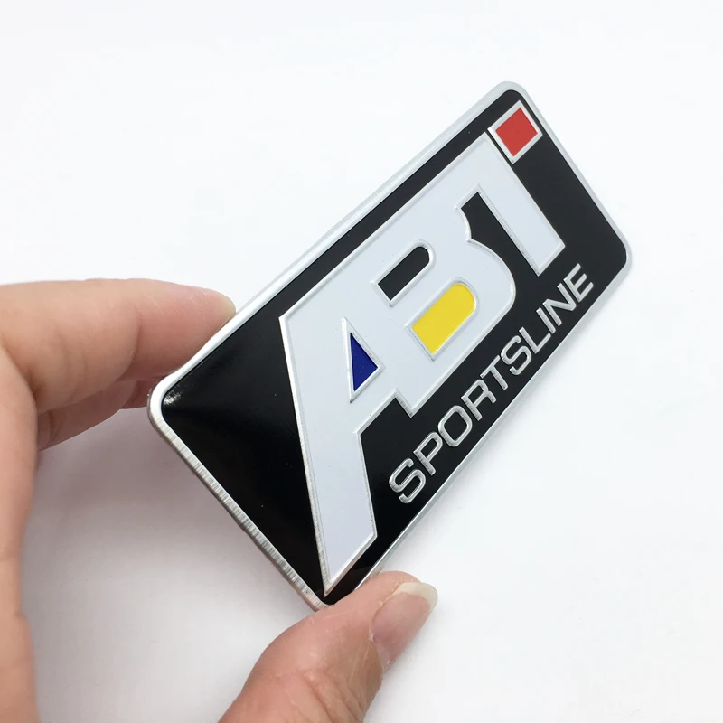ملصقات سيارة من ANTINIYA طراز ABT من الألمونيوم ملصق لاصق بشعار اكسسوارات سيارات لسيارة Volkswagen Golf 5 6 7 MK6 MK7 Polo ملصقات سيارات