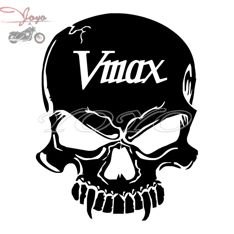 Free shipping VMAX logo skull adhesive sticker fender decal fuel tank stickers for VMAX12 VMAX17 VMAX 1200 1700