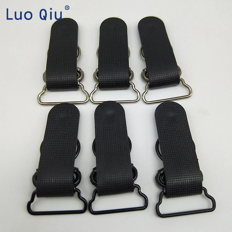 Clip chupete metal Removable buckle Garment Accessories Stockings clips Black Metal+PP  Garter Clip 5 pcs/lot  20mm 0.8 Inch