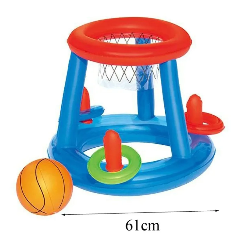 Giocattolo gonfiabile del canestro del basket per i bambini del bambino Gioco in famiglia Divertimento in acqua Giochi all'aperto Giocattolo Piscina d'acqua galleggiante Giocattoli da spiaggia 2021