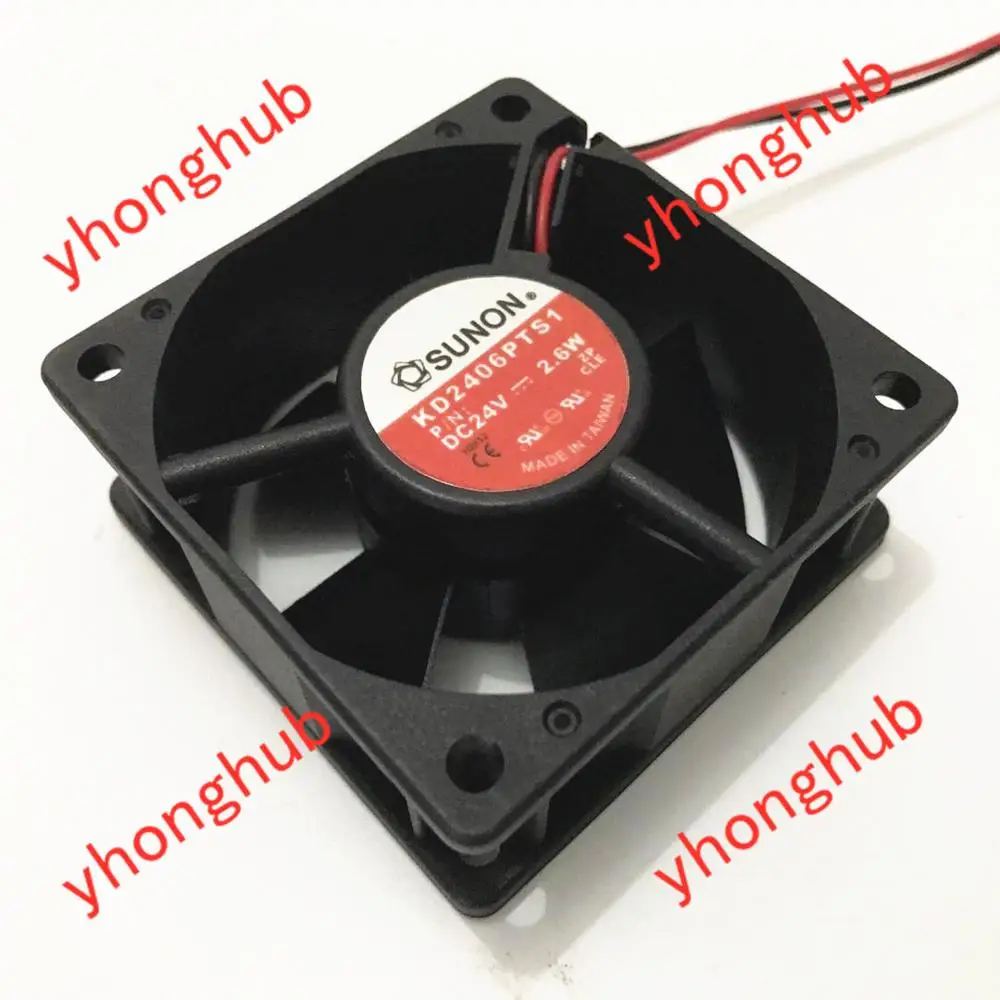 

SUNON KD2406PTS1 DC 24V 2.6W 60x60x25mm Server Cooling Fan