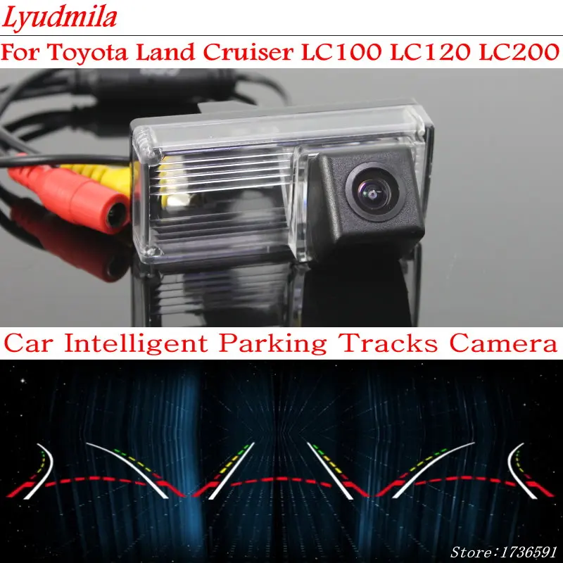 Car Intelligent Dynamic Trajectory Reverse Camera FOR Toyota Land Cruiser LC100 LC120 LC200 V8 Prado Back up Rear View Camera HD