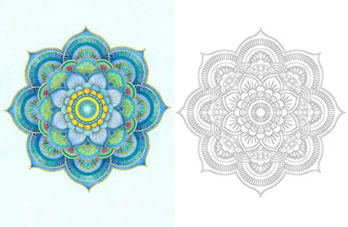 Imagem -02 - Livro de Colorir Anti-stress para Adultos e Crianças Livros de Pintura e Desenho Jardim Secreto Inspiração Zen 50 Mandalas Novo