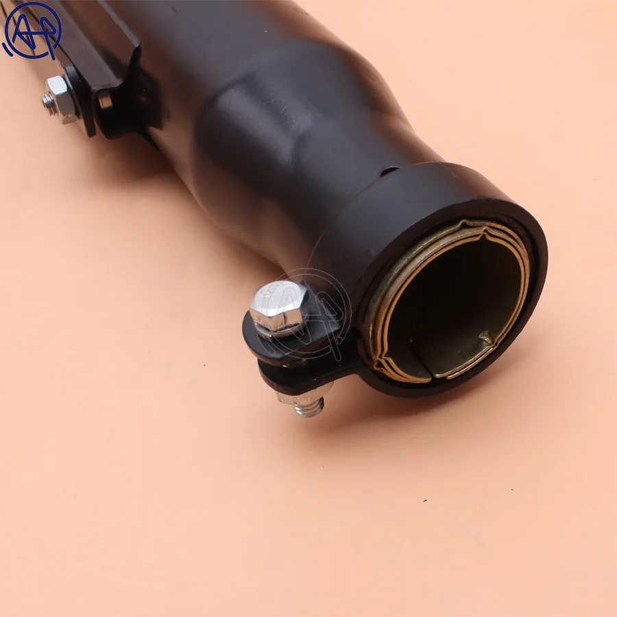 Universal Motorcycle Chrome/Black Cafe Racer Exhaust Pipe Muffler Tail Tube  muffler For Harley Bobbers /Honda CRF230F CRF150F