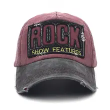 Cotton ROCK Embroidered Baseball Cap #2