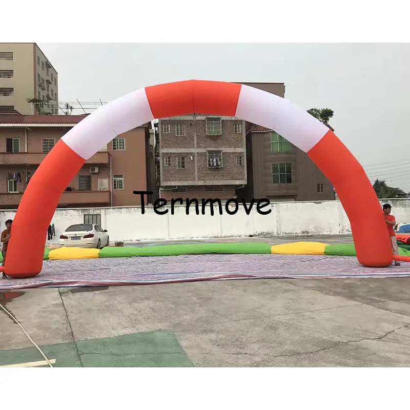 8m gonfiabile arco d'ingresso finsh linea per la gara eventi con logo inizio gonfiabile archway arco cancello porta ad arco