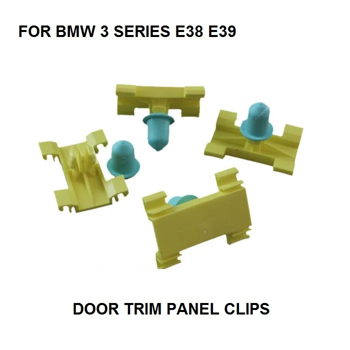 DOOR MOULDING TRIM PLASTIC STRIP CLIPS FOR BMW 3 SERIES E38 E39 NEW REPAIR SET X10 Plastic Clips