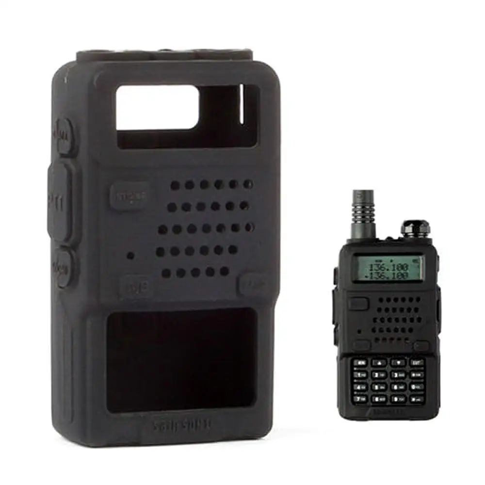 Hoesje Tas Voor Baofeng UV-5R Uv5r Uv5ra UV-5RE Plus F8 Beschermhoes Walkie Talkie Tweeweg Radio Bescherming Zacht Siliconen