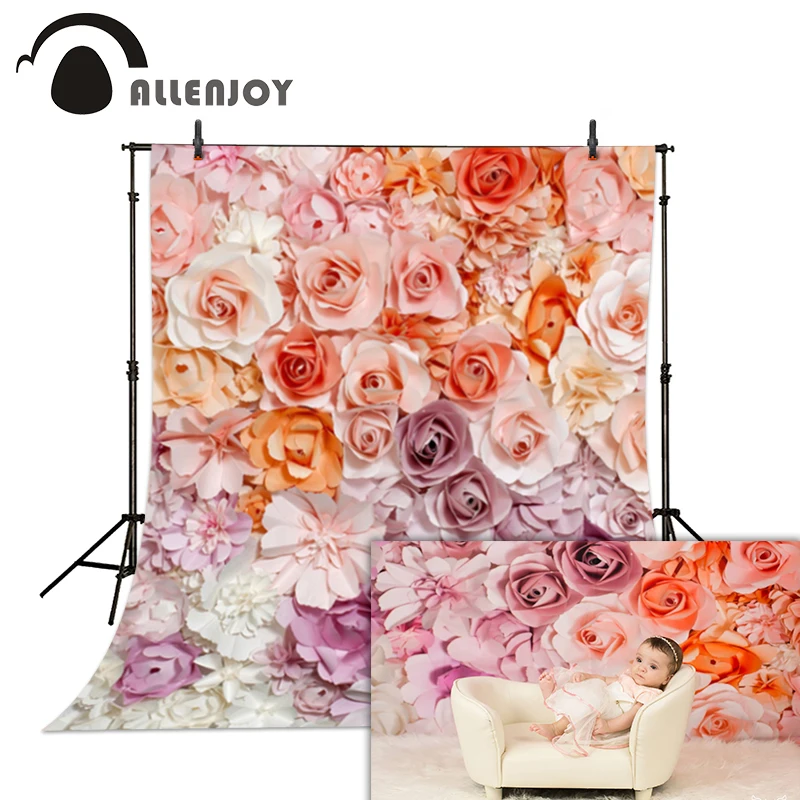 Allenjoy Photo background flower gorgeous wedding baby shower Beautiful bride professional Christmas gifts for kids Vinyl