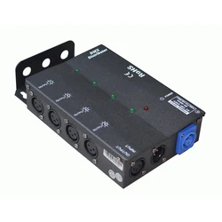 High quality 4ch DMX Splitter /amplifier/distributor 1in 4 out for stage light (Steel material)