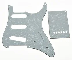 White Pearl Guitar SSS Pickguard w/ Trem Cover Screws for Yamaha PACIFICA