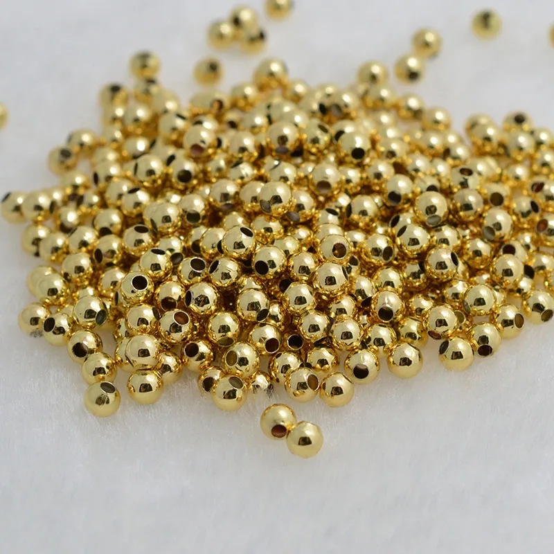 

MADALENA SARARA FREE SHIPPING 2.0mm/2.5mm/3.0mm/4.0mm Fine Copper Spacer Bead Smooth Round 5000pcs /lot