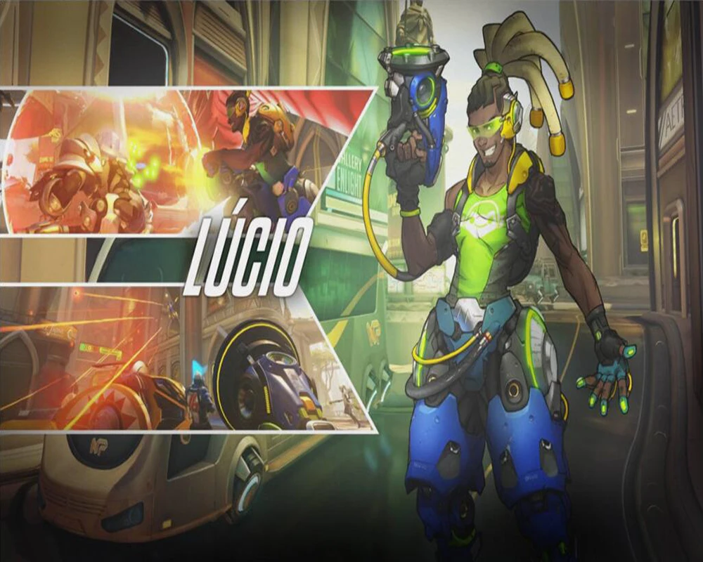 Decorative wallpaper Overwatch Lucio background wall painting