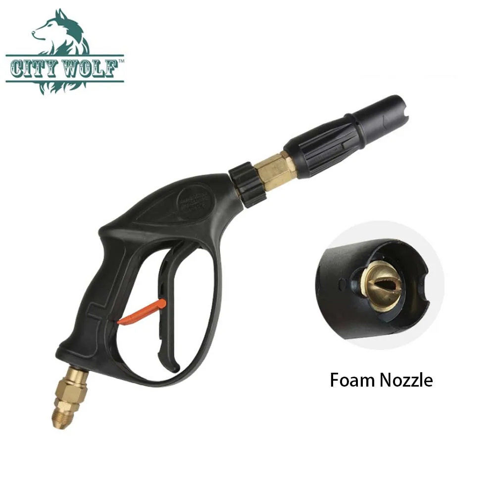 24-hour self-service car wash shop high pressure  foam gun fix nozzle total brass valve core car cleaing accessories city wolf