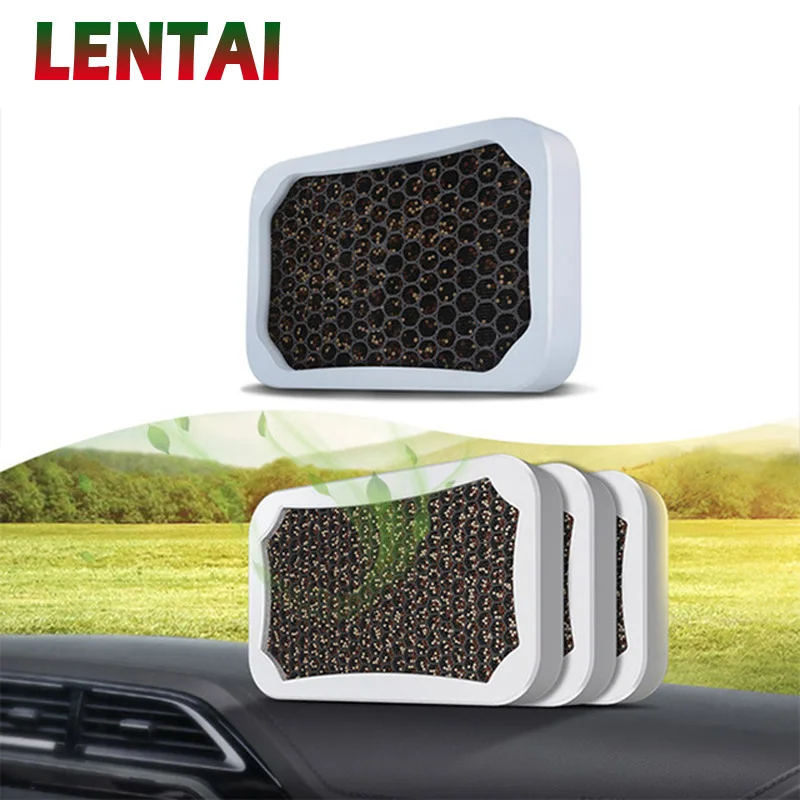 LENTAI For Toyota corolla 2008 Honda civic 2006-2011 2017 Mini cooper 1PC Car Activated Carbon Freshener Bamboo Charcoal Box