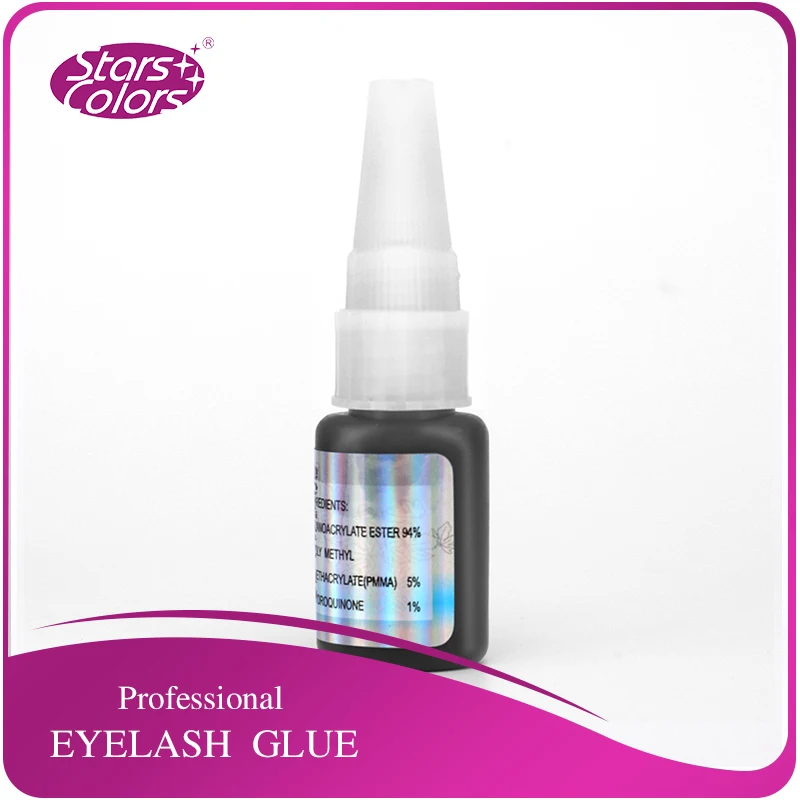 Black False Eyelash Extension Glue Low Odor No Toxic Eyelash Adhesive Eyelash Extension Tool for Professional Eyelash Beautician