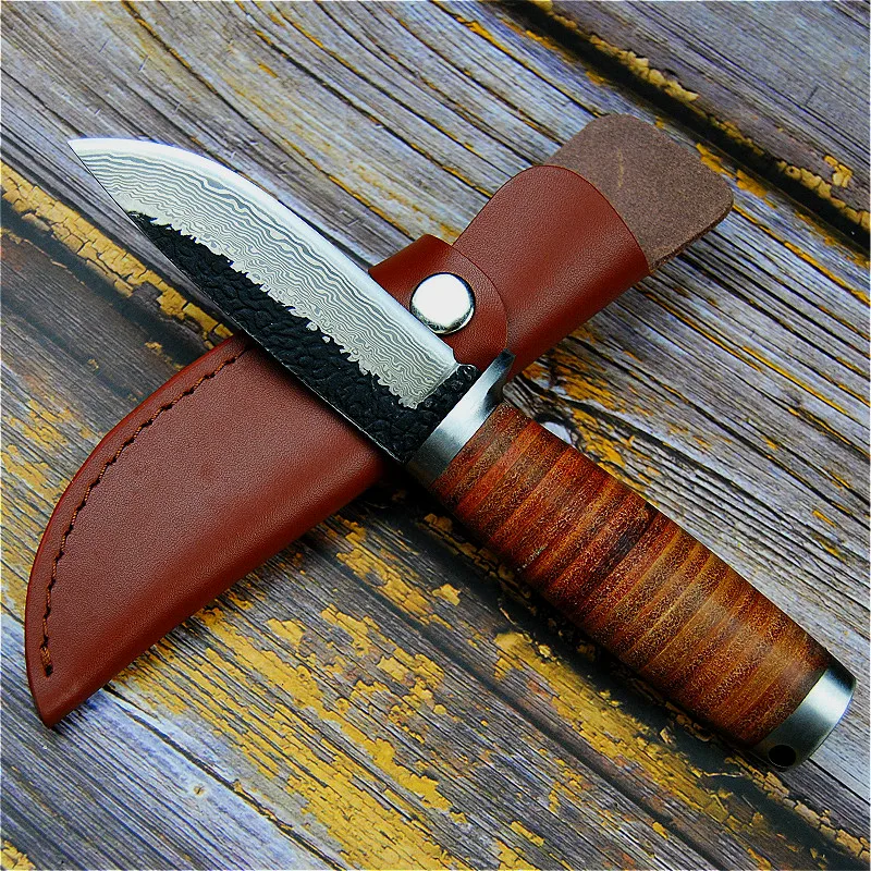 Sharp forging 60HRC manual hunting knife second cutting outdoor hunting knife north American tactical straight knife