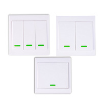 86 Wall Panel Wireless Remote Transmitter 1 2 3 Channel Sticky RF TX Smart For Home Living Room Bedroom 315 / 433 MHz