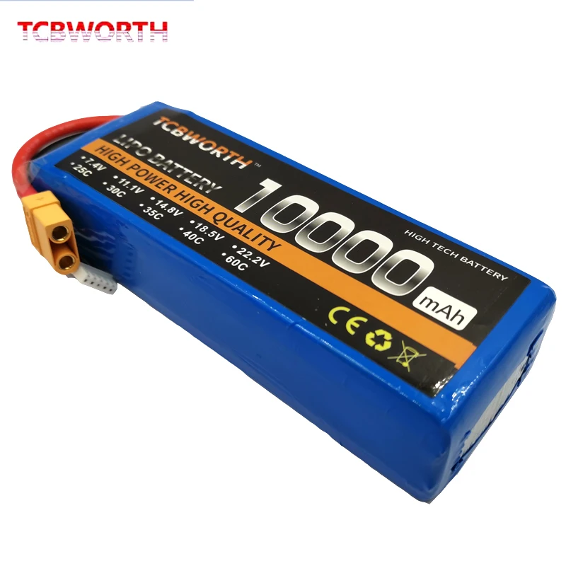 LiPo Battery for RC Airplane Quadrotor Aircraft Drone Car Boat, 14.8V, 10000mAh, 12000mAh, 16000mAh, 22000mAh, 25C, 35C, 4S