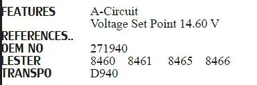 Alternador regulador de voltaje 13110700, 01-054, CQ1010345, 271940, VR-D740, 1113551, 81113551, 11122-022rs, D940, D940-132, VRG46944, nuevo