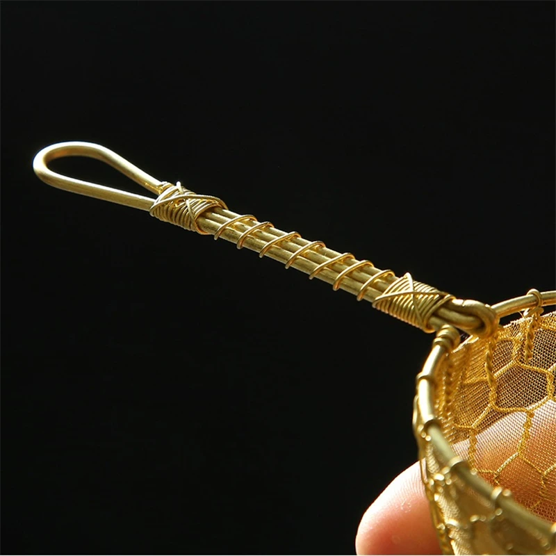 1pcs Fine Copper Bar Cocktail Strainer Handcrat Conical Cocktail Sieve Great For Removing Bit From Juice Julep