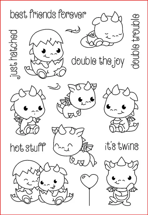 METAL CUTTING DIES die cut Cute Hatching Dragon dies Scrapbook card PAPER CRAFT stencil punch image 2