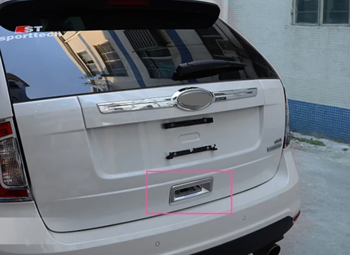 Dla ford edge 2011 2012 ABS Chrome tylna pokrywa do klamki bagażnika