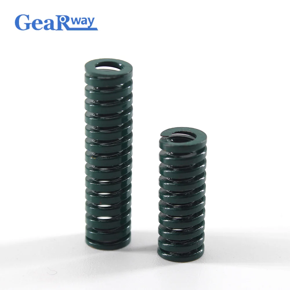 Gearway 2pcs Green Die Spring Long 28% Compression Ratio Mold Spring TH18x20/18x25/18x50/18x55mm Mould Die Compression Spring