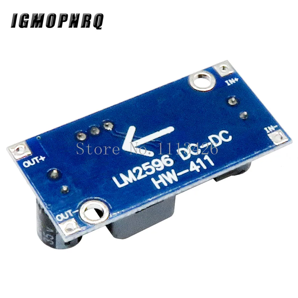 LM2596 LM2596S ADJ DC-DC Step-down Module 5V/12V/24V Adjustable Voltage Regulator 3A(Blue)