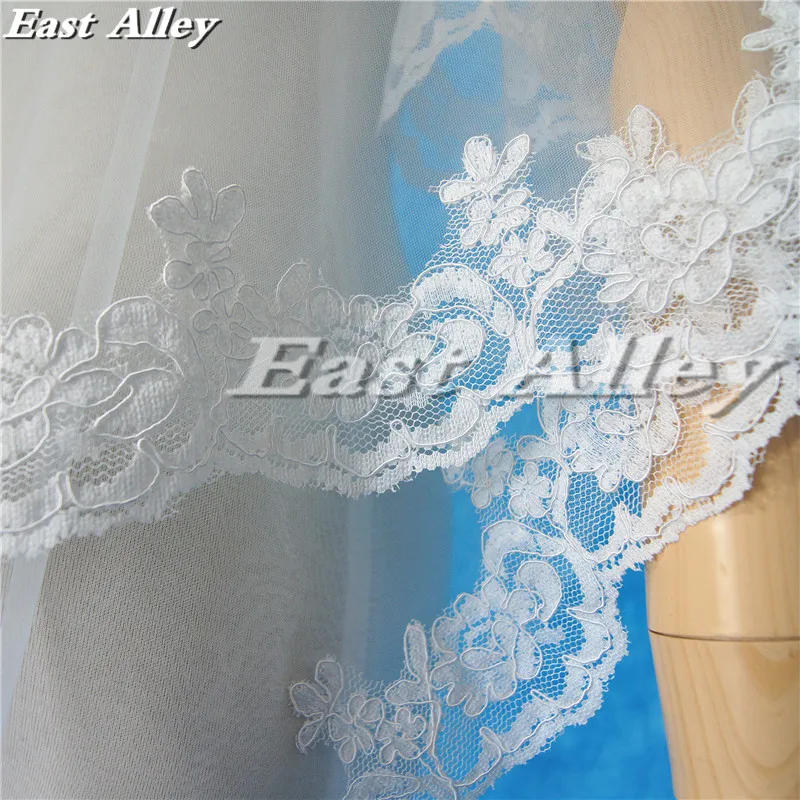 Veu De Noiva Elegant Layer 2 Ivory  Wedding Veil Chapel Length 300cm Bridal Veils With Comb Velos De Novia