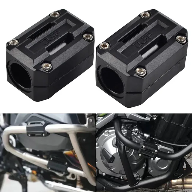 For Triumph Speed Triple 1050i Tiger 800 955i 1050i Engine Guard Crash Bar Bumper Block for BMW R1200GS HP2 R1150GS F800GS