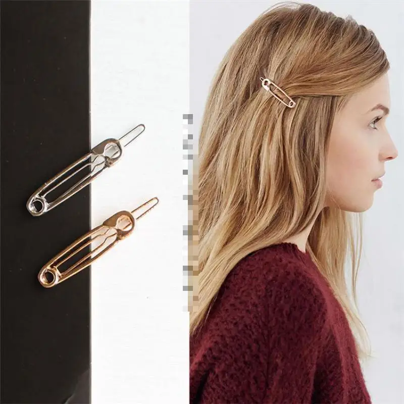 Headbands For Women Simple Hair Jewelry Exquisite Playful Metal Pin Shape Hair Pins Hair Accessories Hairpin Tiara Side Clip