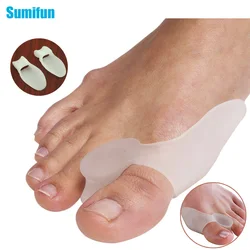 Sumifun 2Pcs Silicone Gel Bunion Spalk Grote Teen Separator Overlappende Strooier Corrector Hallux Valgus Foot Massager C147