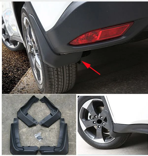 

ACCESSORIES 4PCS FIT FOR HONDA HR-V VEZEL 2014 2015 2016 MUDFLAPS MUD FLAP SPLASH GUARD MUDGUARDS FENDER KIT
