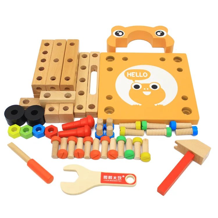 Multi-functional disassembly Luban chair nut tool assembly set children diy hand-assembled educational toys