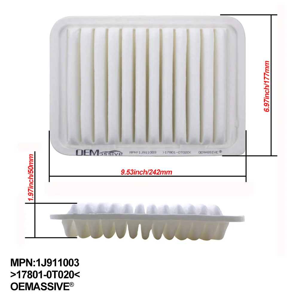 For Toyota Auris Corolla Hatchback E150 E180 2006 2007 2008 2009 2010 2011 2012 2013 2014 2015 2016 2017 2018 Air Filter 1.8L