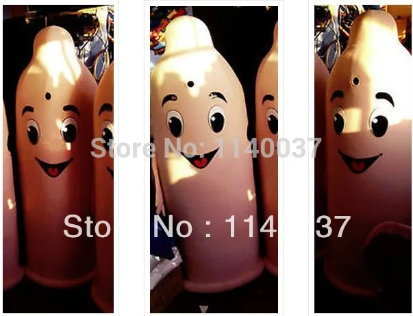 

mascot CONDOM MASCOT Costume Adult Size Condom Mascotte Outfit Suit Fancy Dress EMS FREE SHIPPING